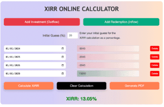 online xirr calculator