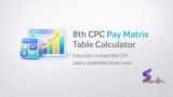 8th pay commission pay matrix table and calculator